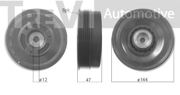 TREVI AUTOMOTIVE skriemulys, alkūninis velenas PC1194